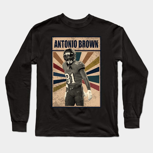 Tampa Bay Buccaneers Antonio Brown Long Sleeve T-Shirt by RobinaultCoils